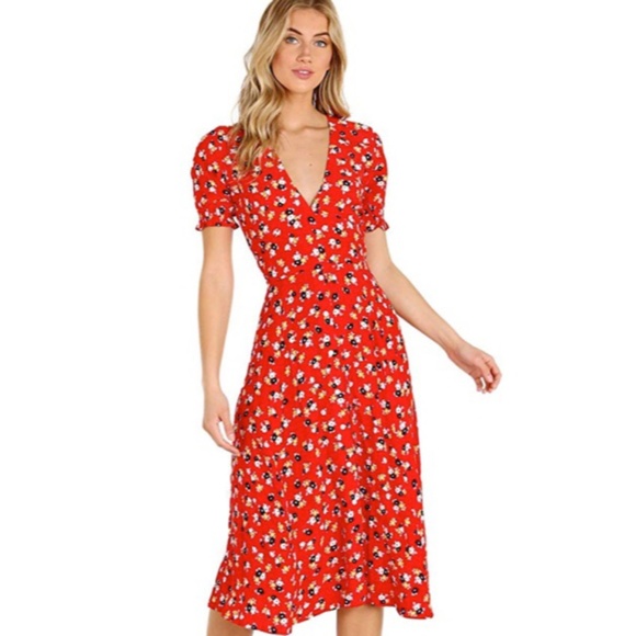 Faithfull the Brand Dresses & Skirts - FAITHFULL THE BRAND Ari Midi Dress Size 10 NWT